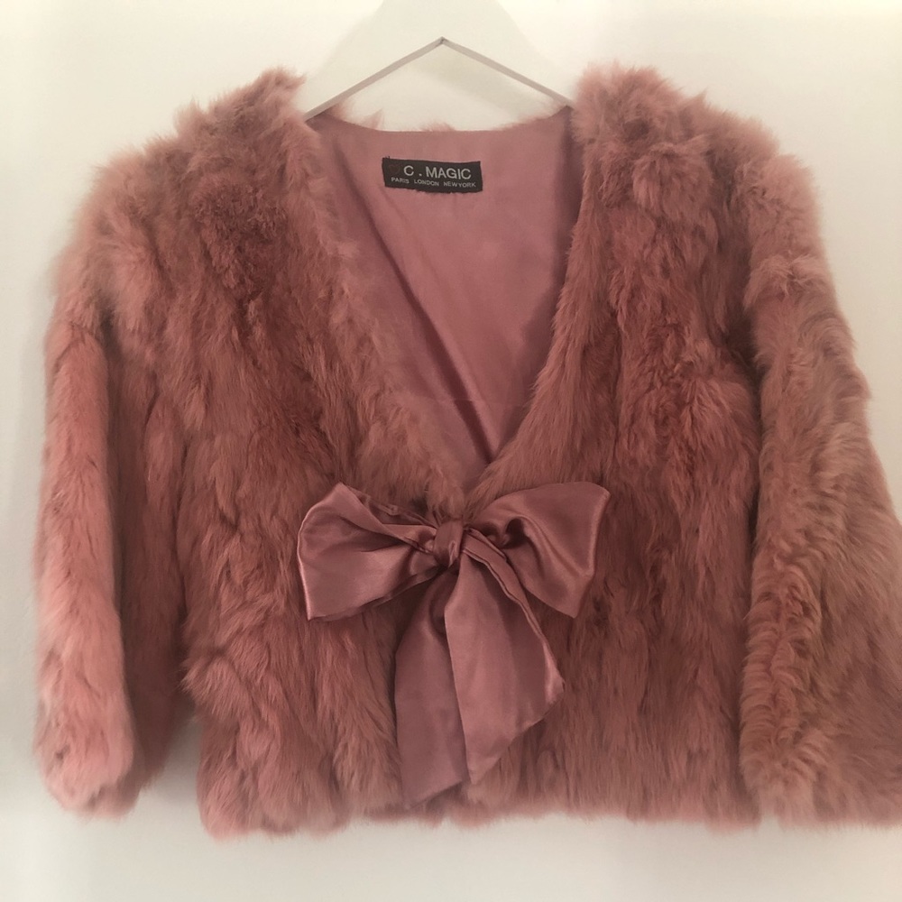 Vintage C. Magic Pink fur jacket size S